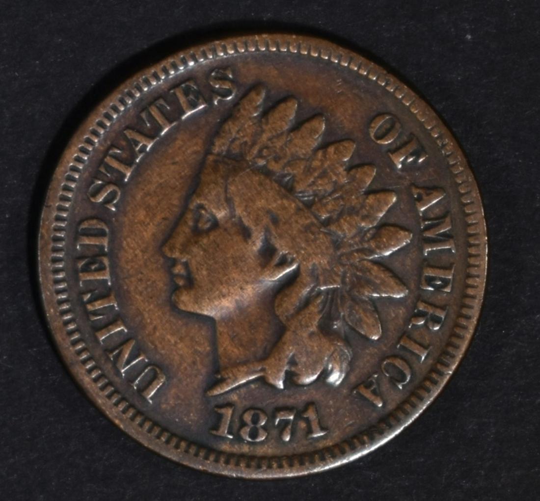 1871 INDIAN CENT  GOOD (1 of 2)