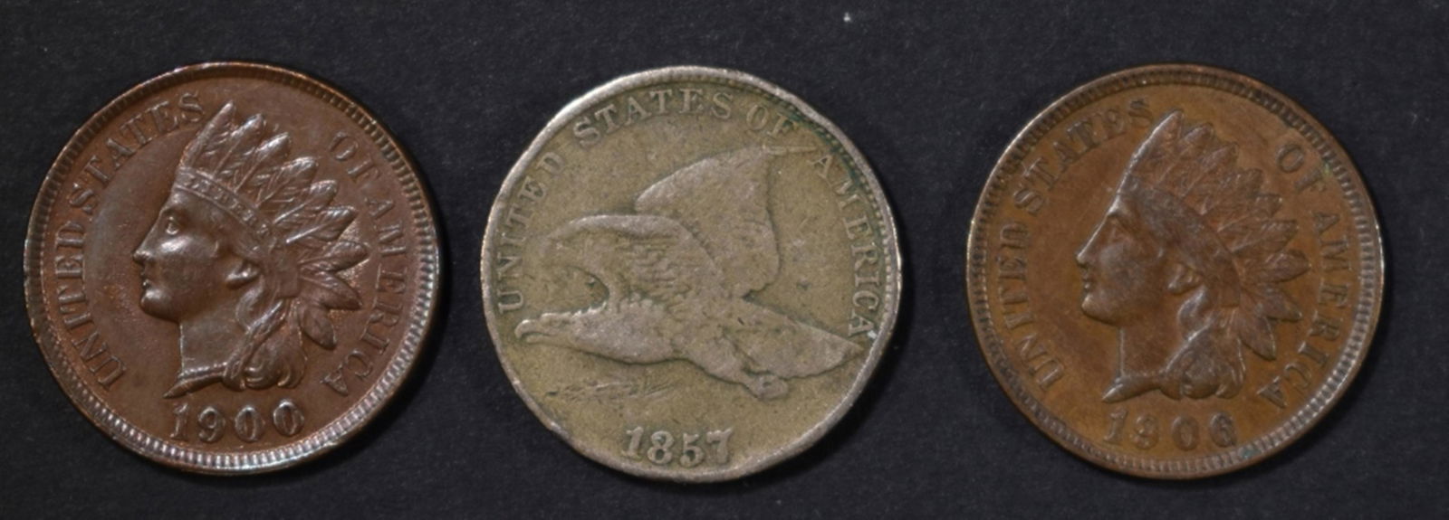 LOT OF 3 CENTS: (1 of 2)