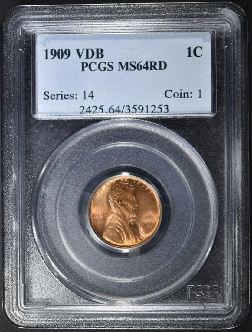 1909 VDB LINCOLN CENT PCGS MS-64 RD (1 of 4)