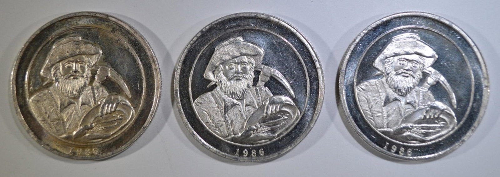 3-CAL COIN & PRECIOUS METALS 1oz SILVER ROUNDS: WE SHIP WITHIN 48 HOURS OF PAYMENT ESTIMATE $80 - $90.