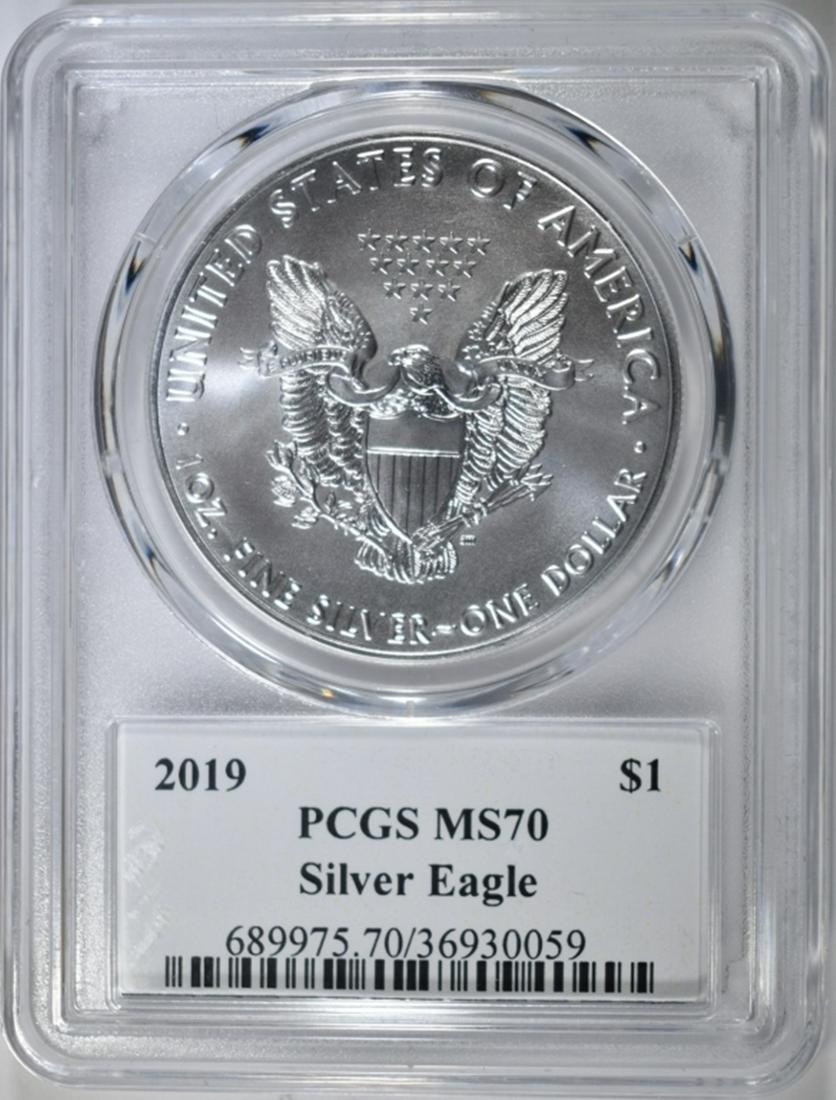 2019 SILVER EAGLE PCGS MS-70 PREMIER FIRST EDITION (1 of 4)