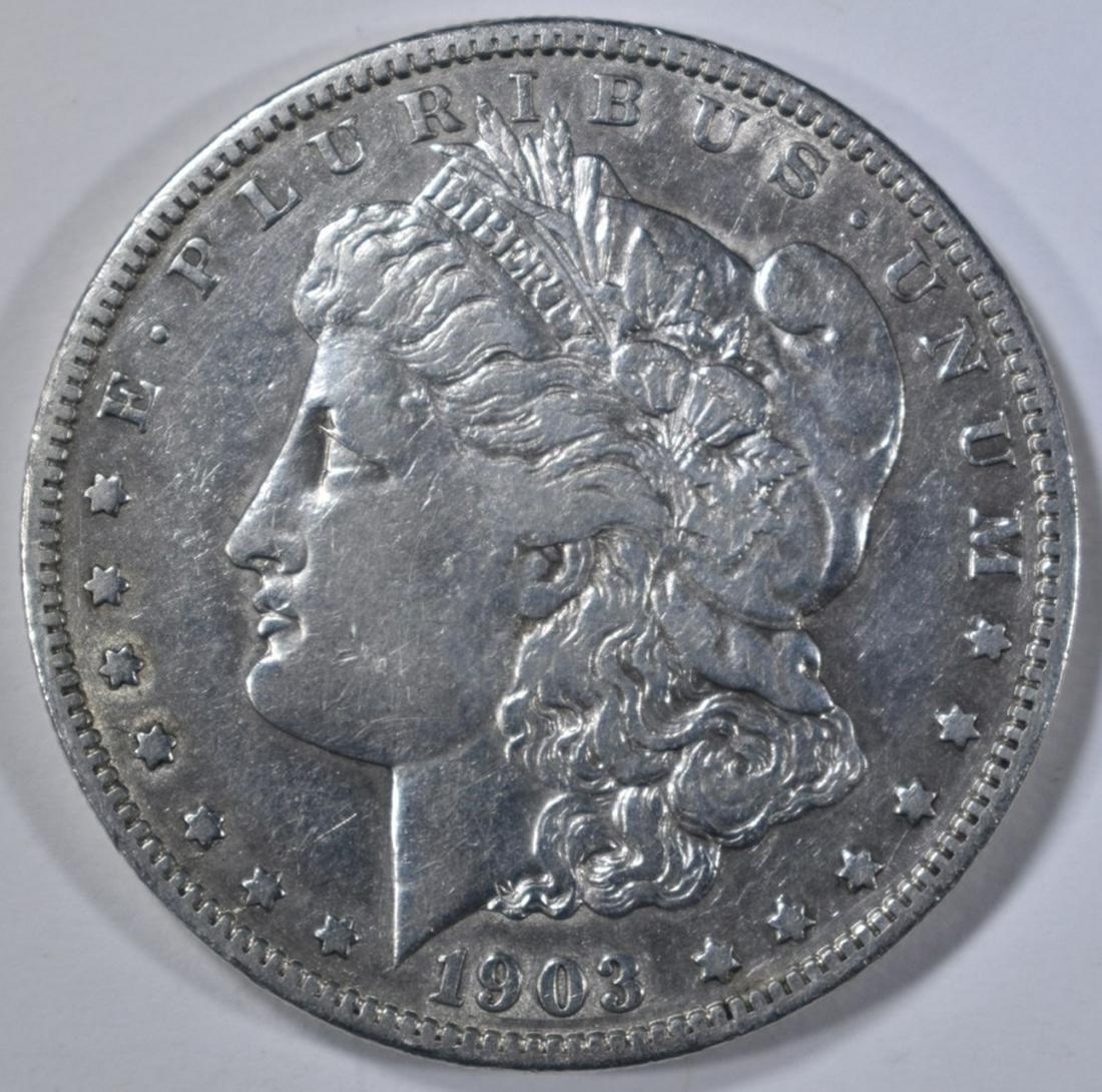1903-S MORGAN DOLLAR, XF/AU (1 of 2)