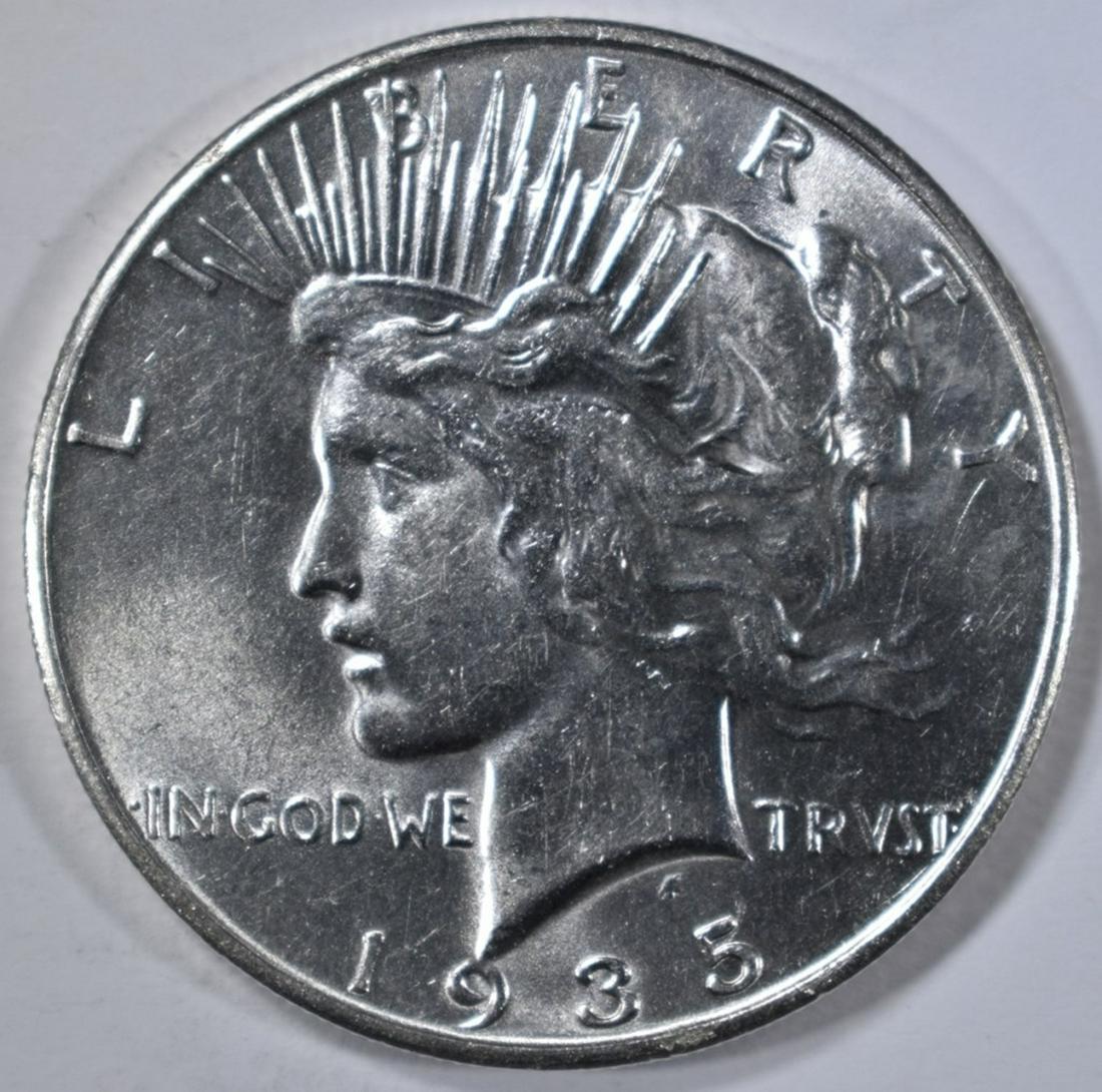 1935 PEACE DOLLAR, CH BU (1 of 2)