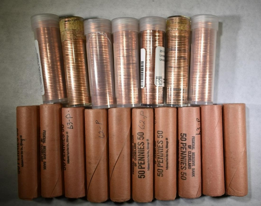 LINCOLN CENT ROLL LOT: (1 of 2)