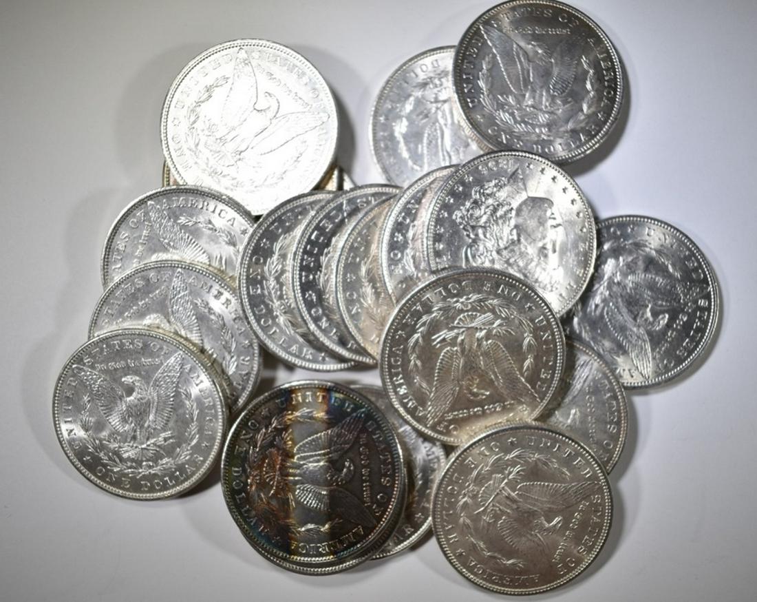 ROLL OF 1896 BU MORGAN DOLLARS (1 of 2)