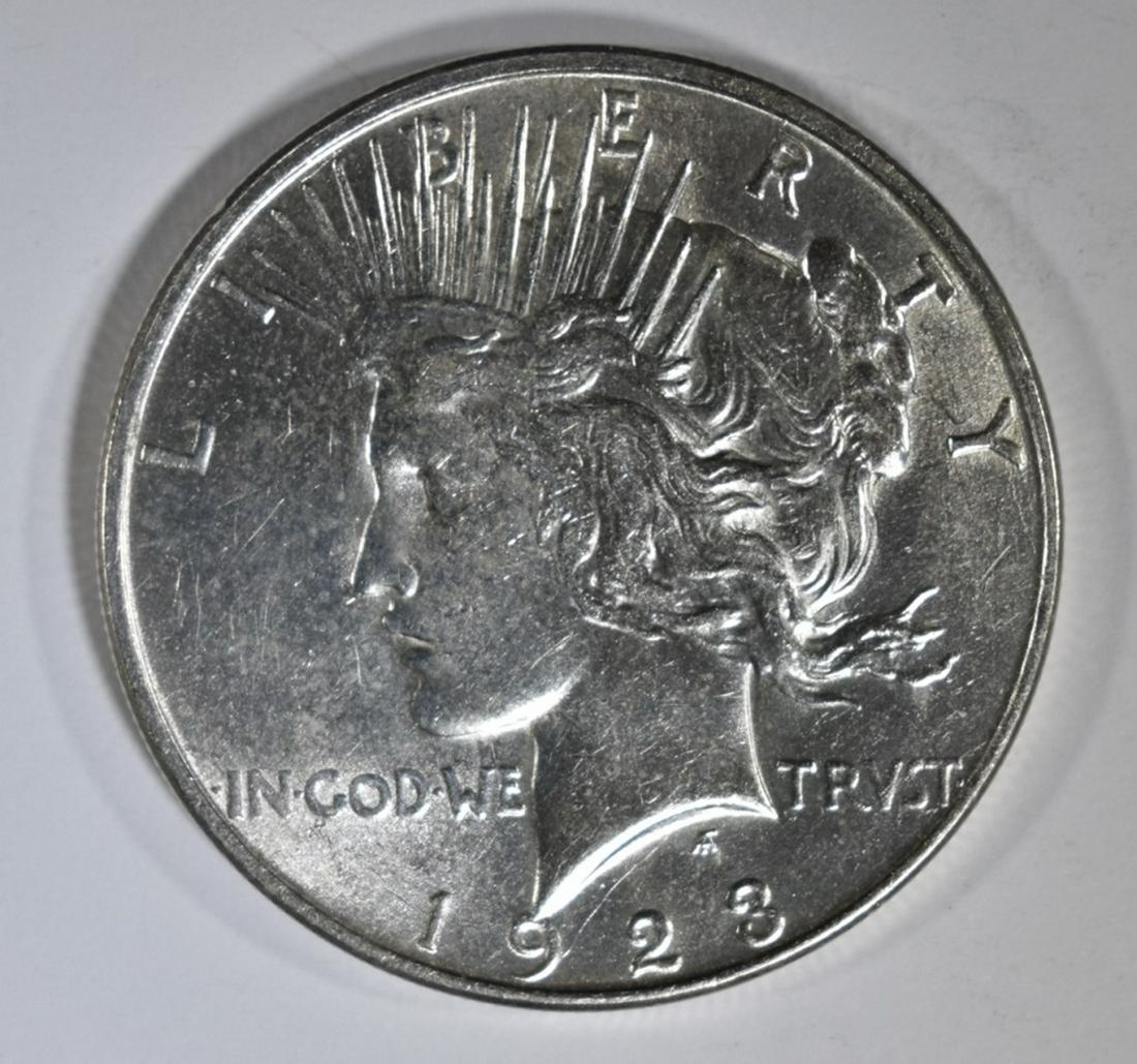 1923-D PEACE DOLLAR CH BU (1 of 2)