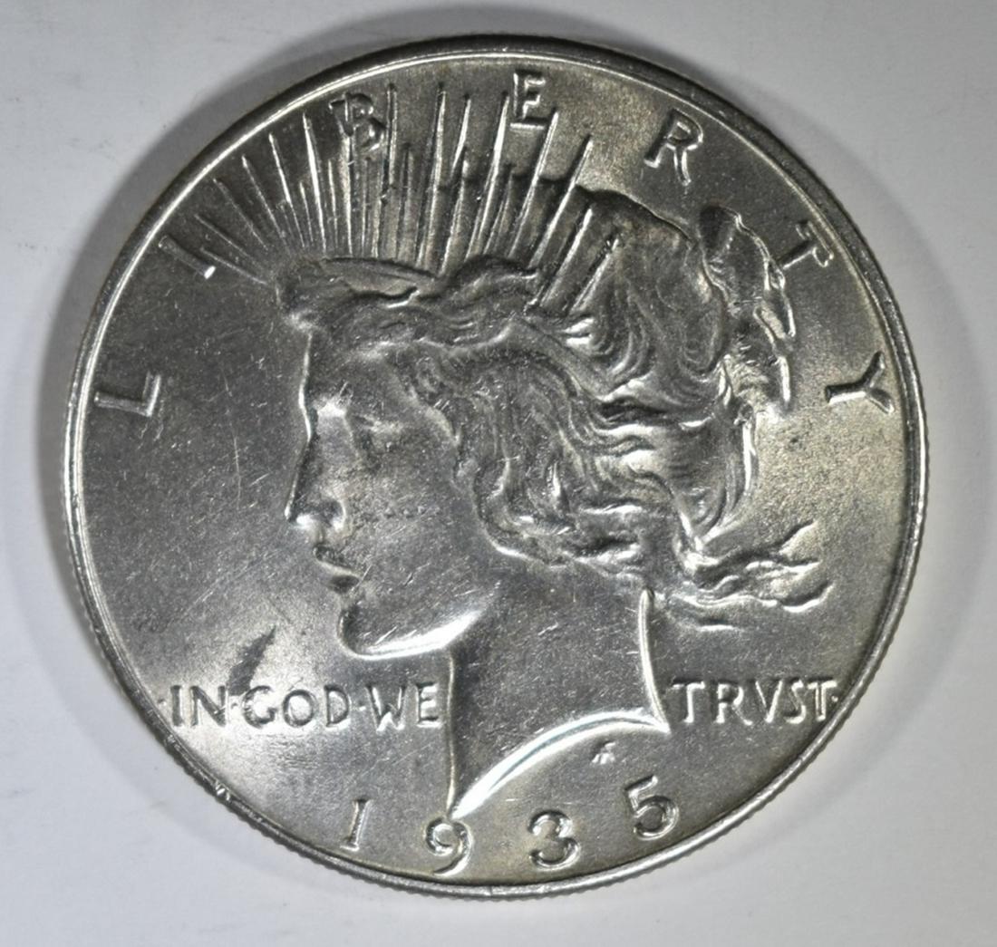 1935 PEACE DOLLAR CH BU (1 of 2)