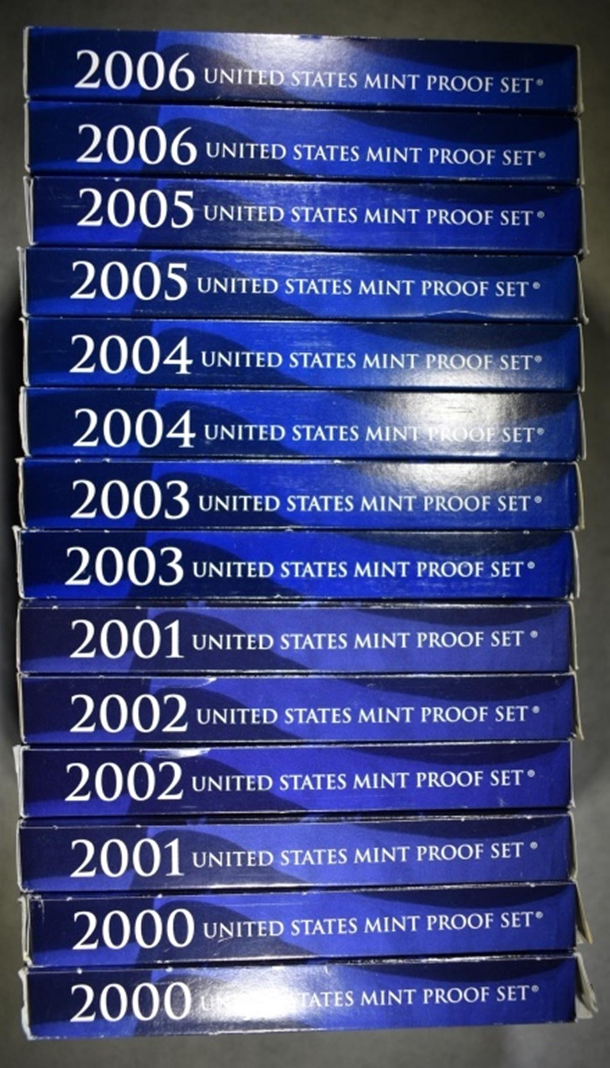 2-EACH 2000-2006 U.S. PROOF SETS (1 of 5)