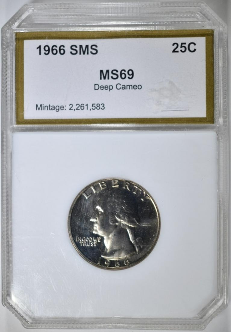1966 WASHINGTON QUARTER  PCI SUPERB GEM+ (1 of 4)