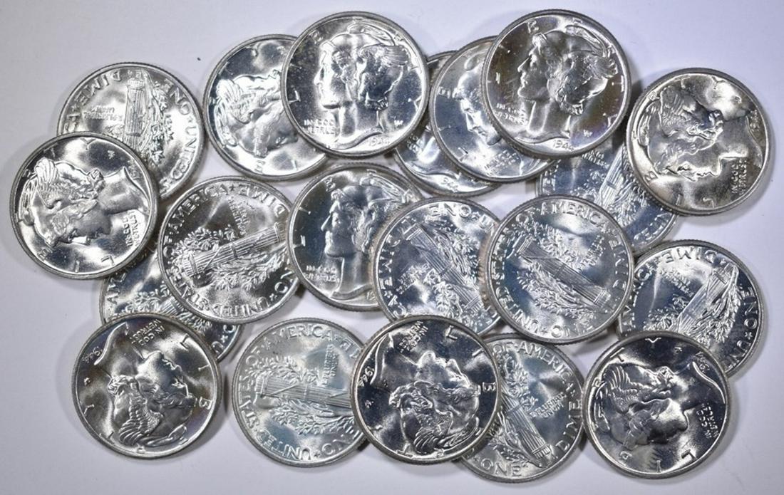 20-BU 1944 MERCURY DIMES (1 of 2)