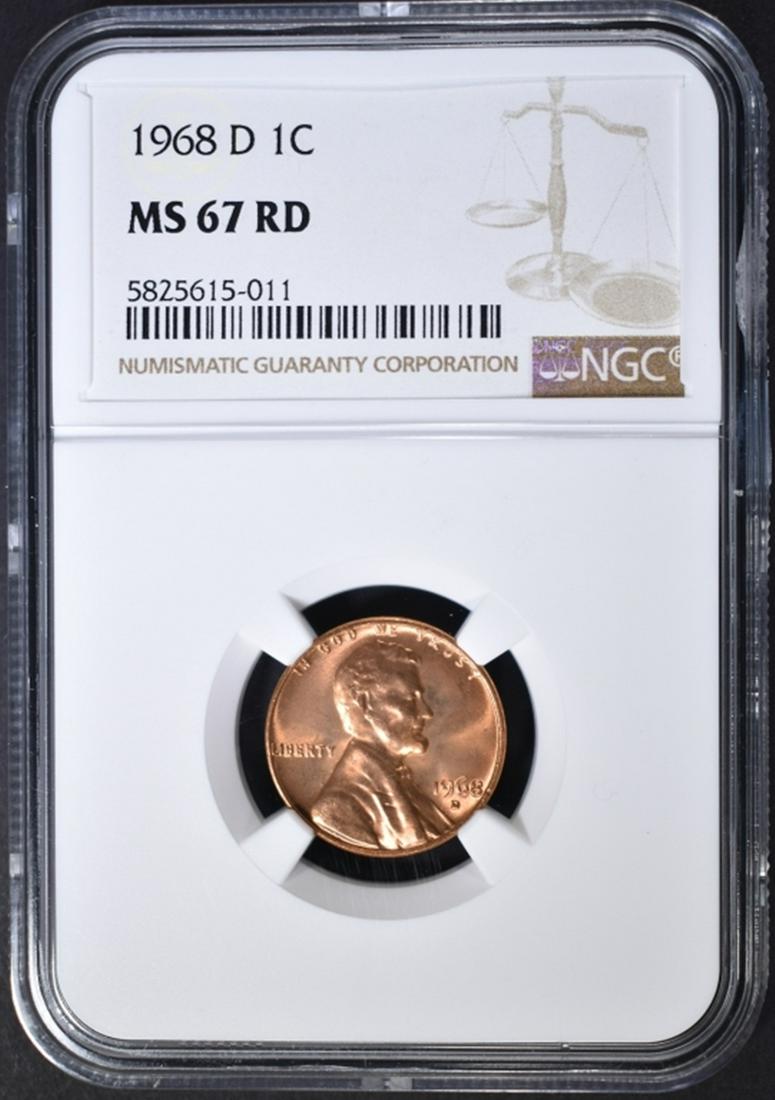 1968-D LINCOLN CENT NGC MS-67 RD (1 of 4)