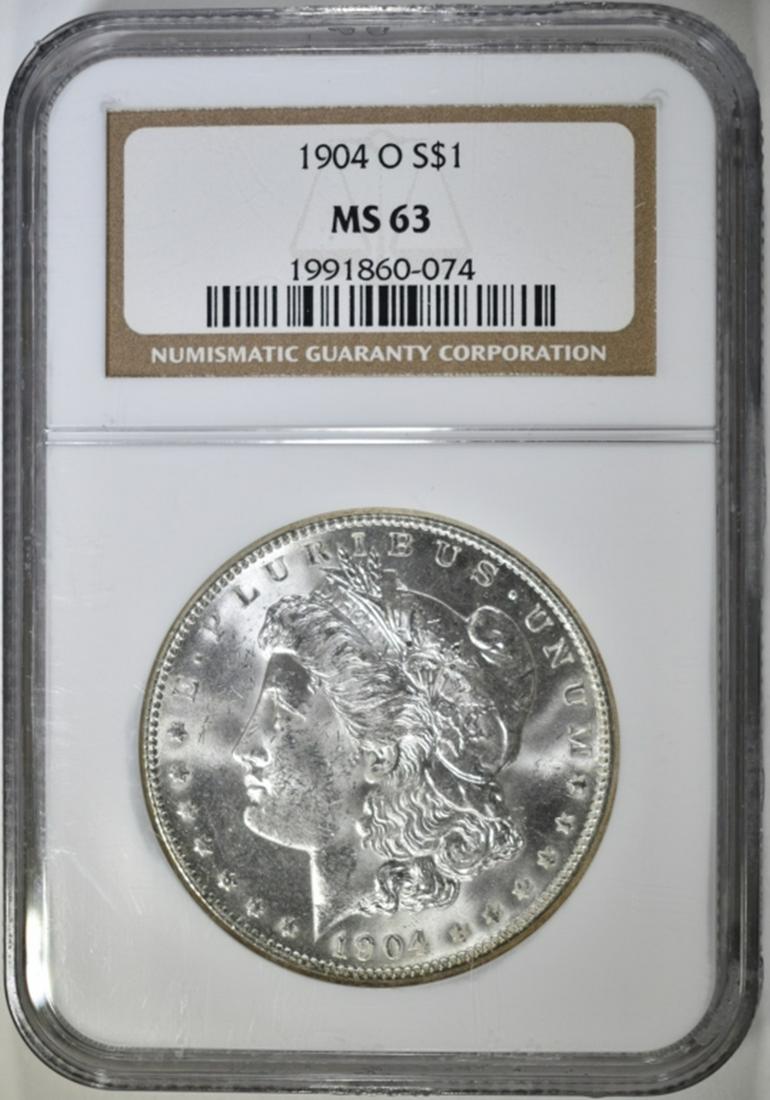 1904-O MORGAN DOLLAR, NGC MS-63 (1 of 4)