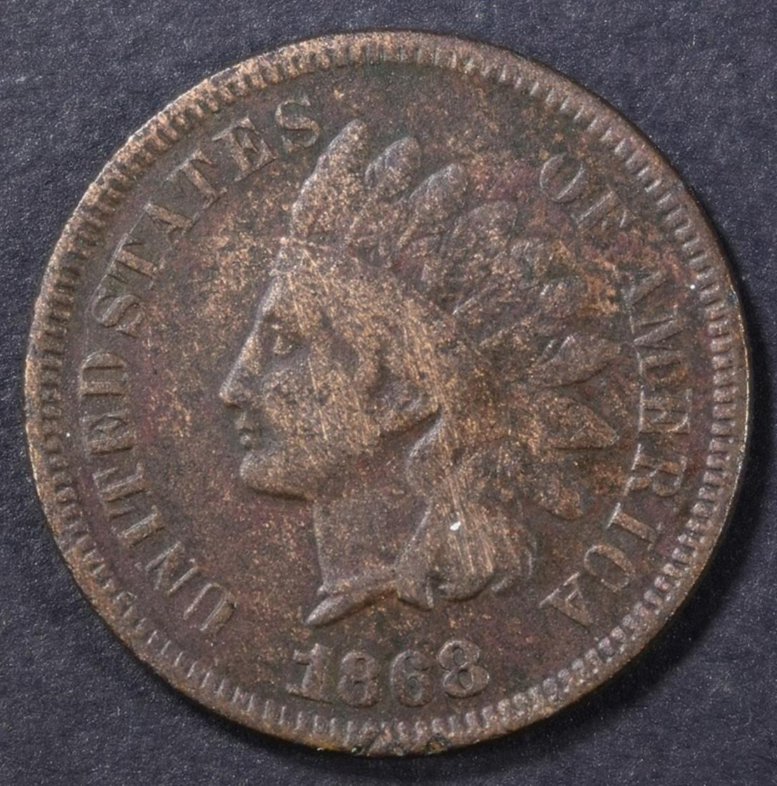 1868 INDIAN CENT FINE (1 of 2)
