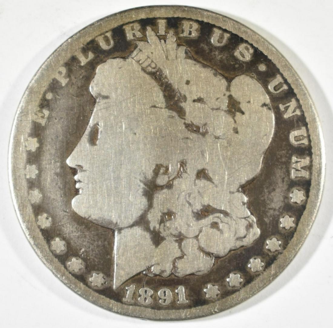 1891-CC MORGAN DOLLAR  VG (1 of 2)