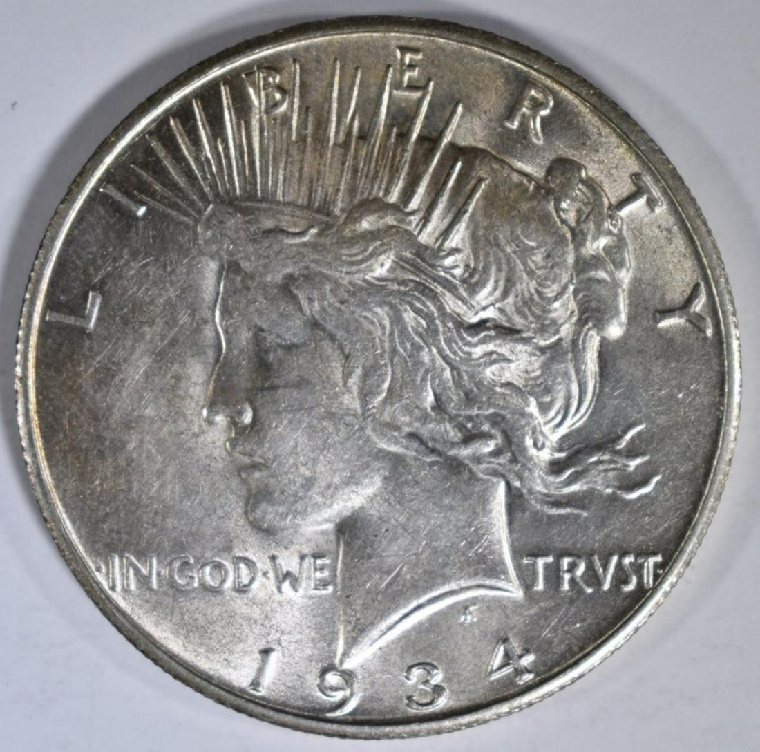 1934-S PEACE DOLLAR AU/BU (1 of 2)