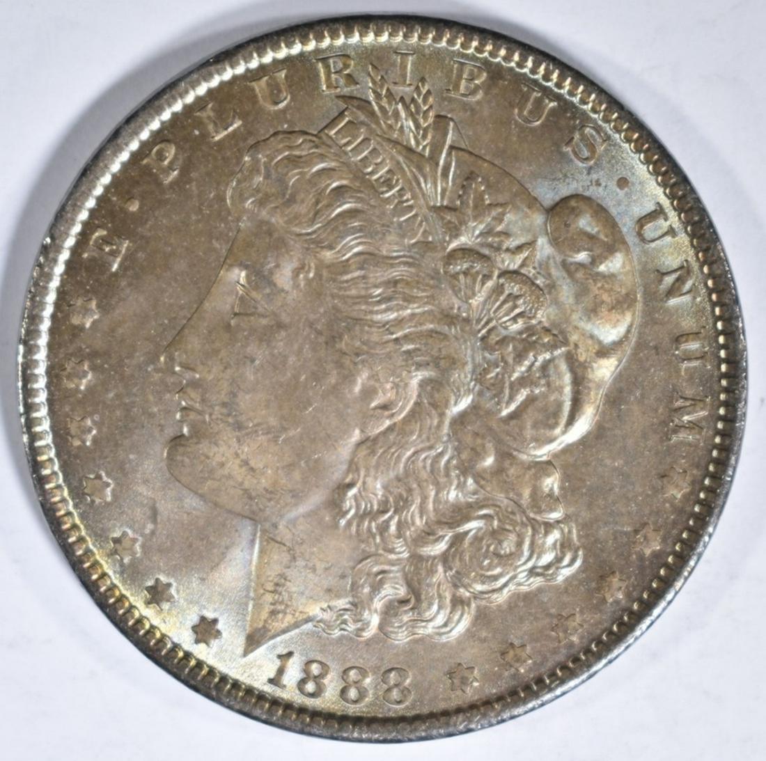 1888 MORGAN DOLLAR CH BU COLOR (1 of 2)
