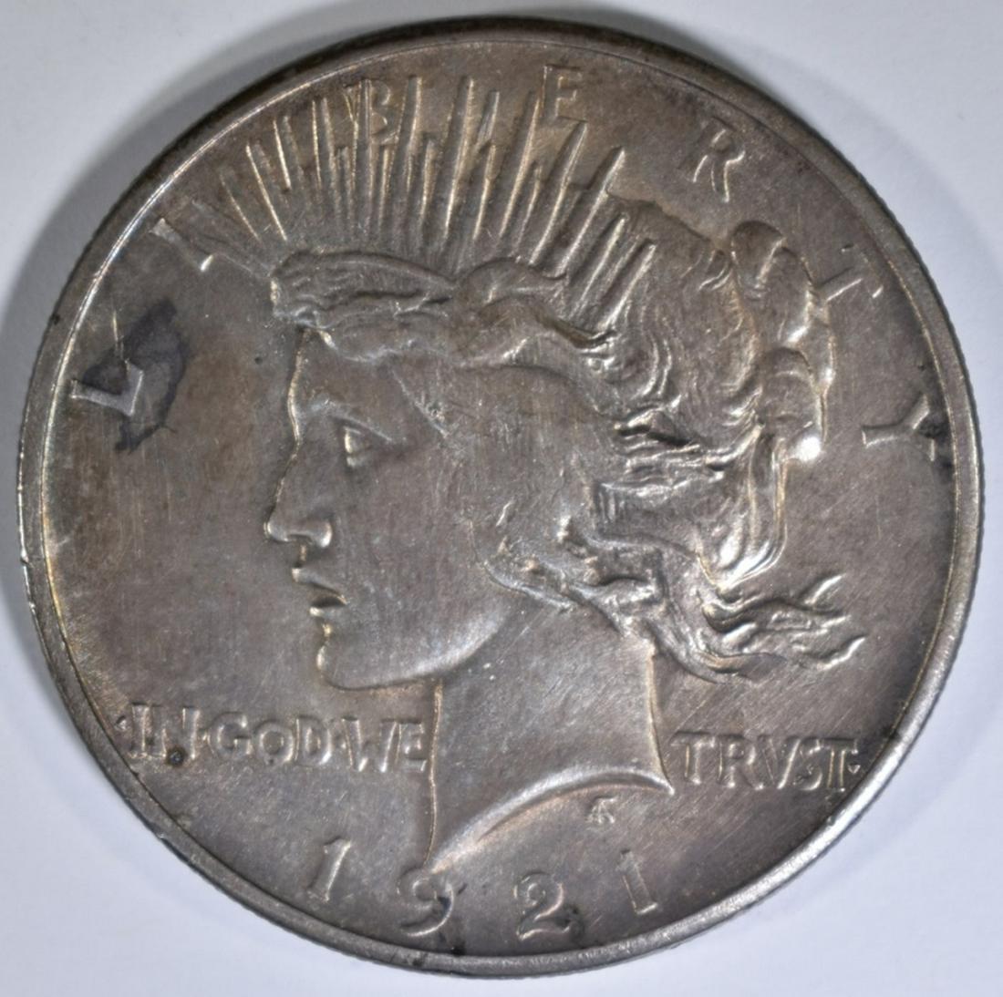 1921 PEACE DOLLAR AU (1 of 2)