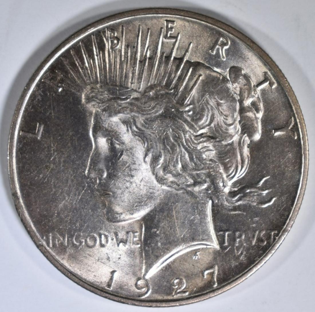1927-D PEACE DOLLAR CH BU (1 of 2)
