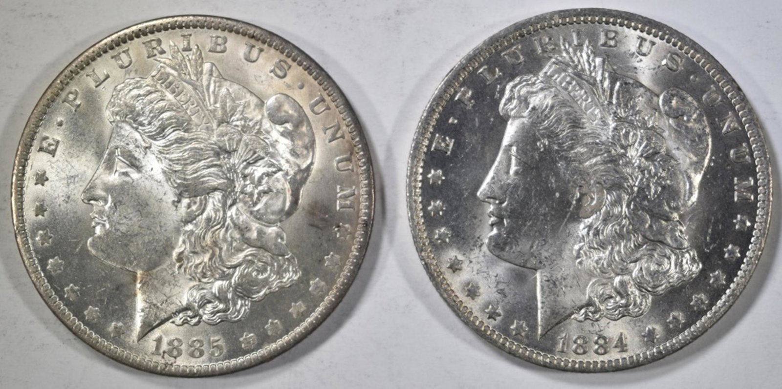 1884-O & 85-O MORGAN DOLLARS CH BU (1 of 2)
