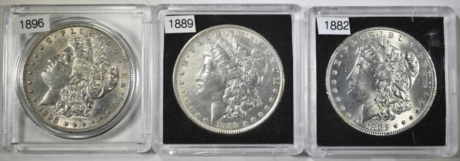 LOT OF 3 MORGAN DOLLARS: (1 of 2)