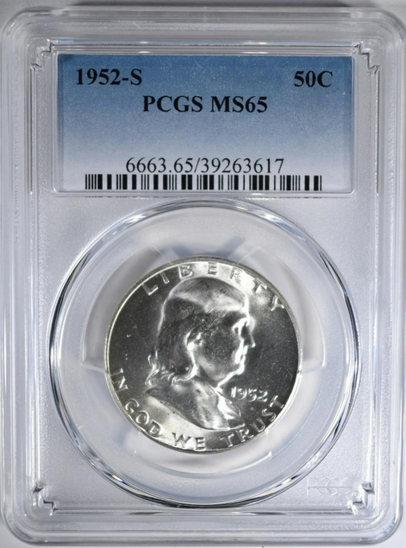 1952-S FRANKLIN HALF DOLLAR PCGS MS-65 (1 of 4)