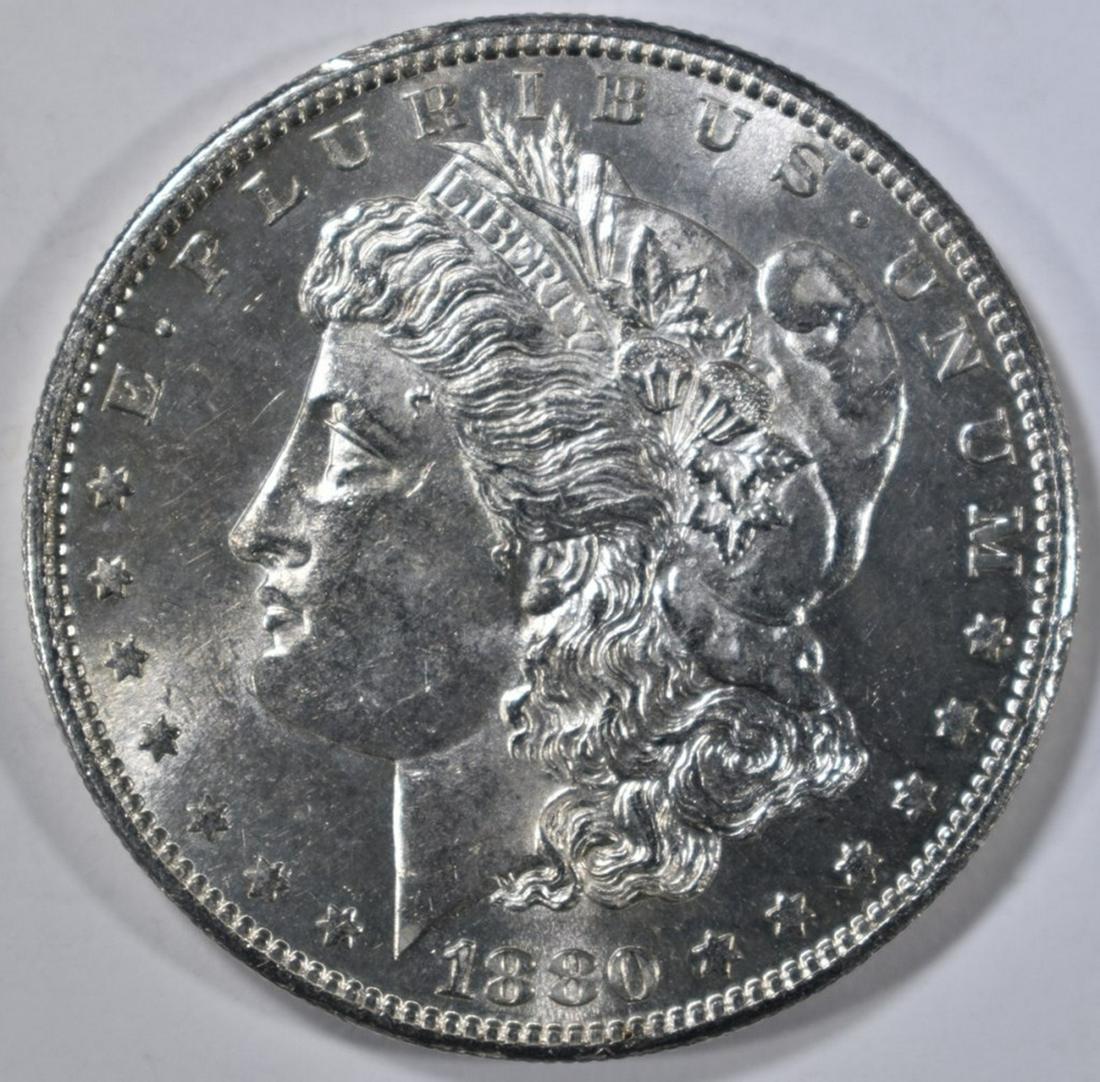 1880-S MORGAN DOLLAR  GEM BU (1 of 2)
