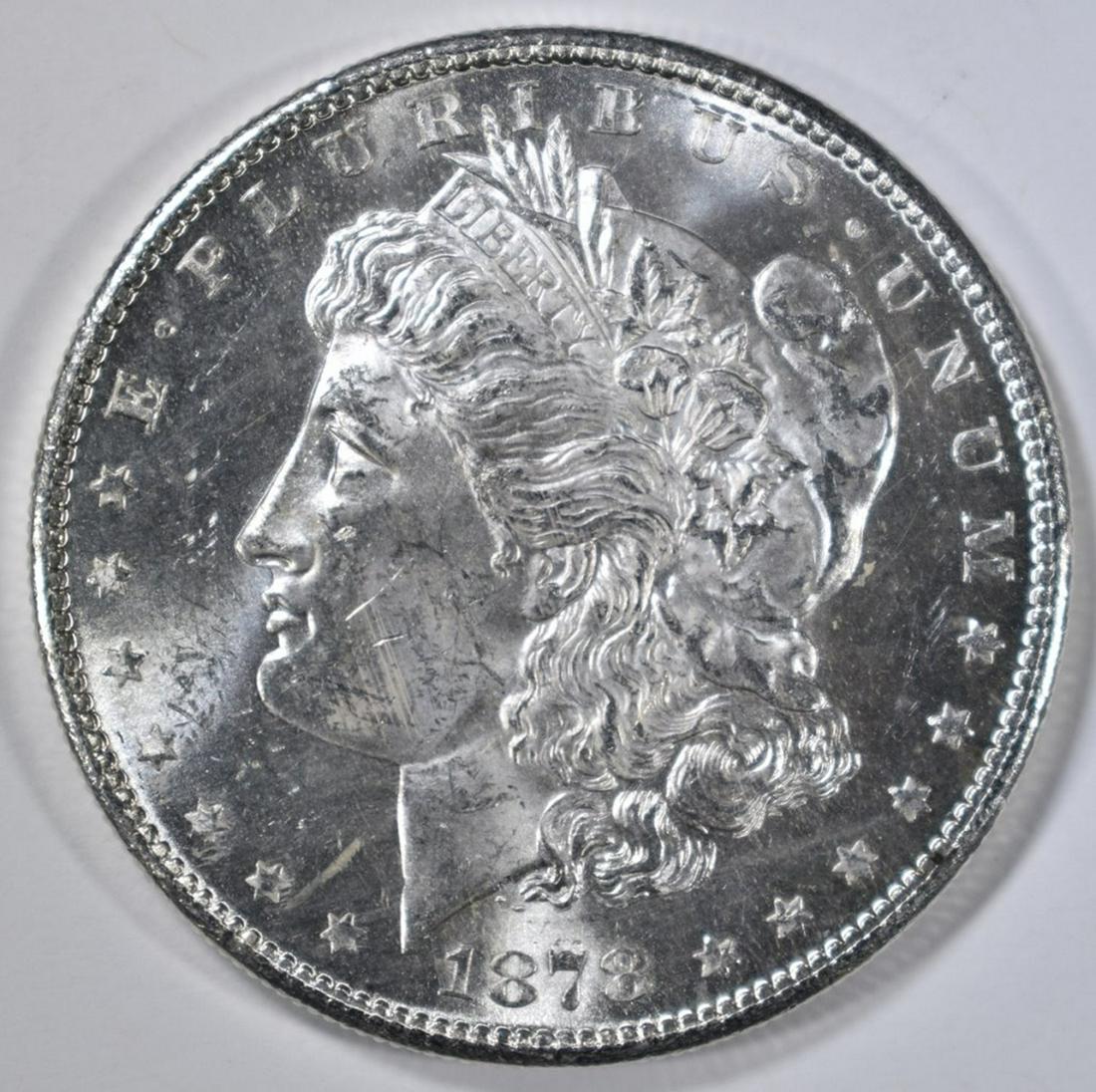 1878-S MORGAN DOLLAR, GEM BU (1 of 2)
