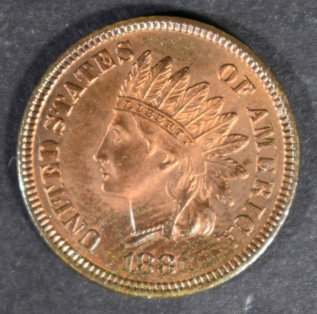 1881 INDIAN HEAD CENT GEM BU RB (1 of 2)