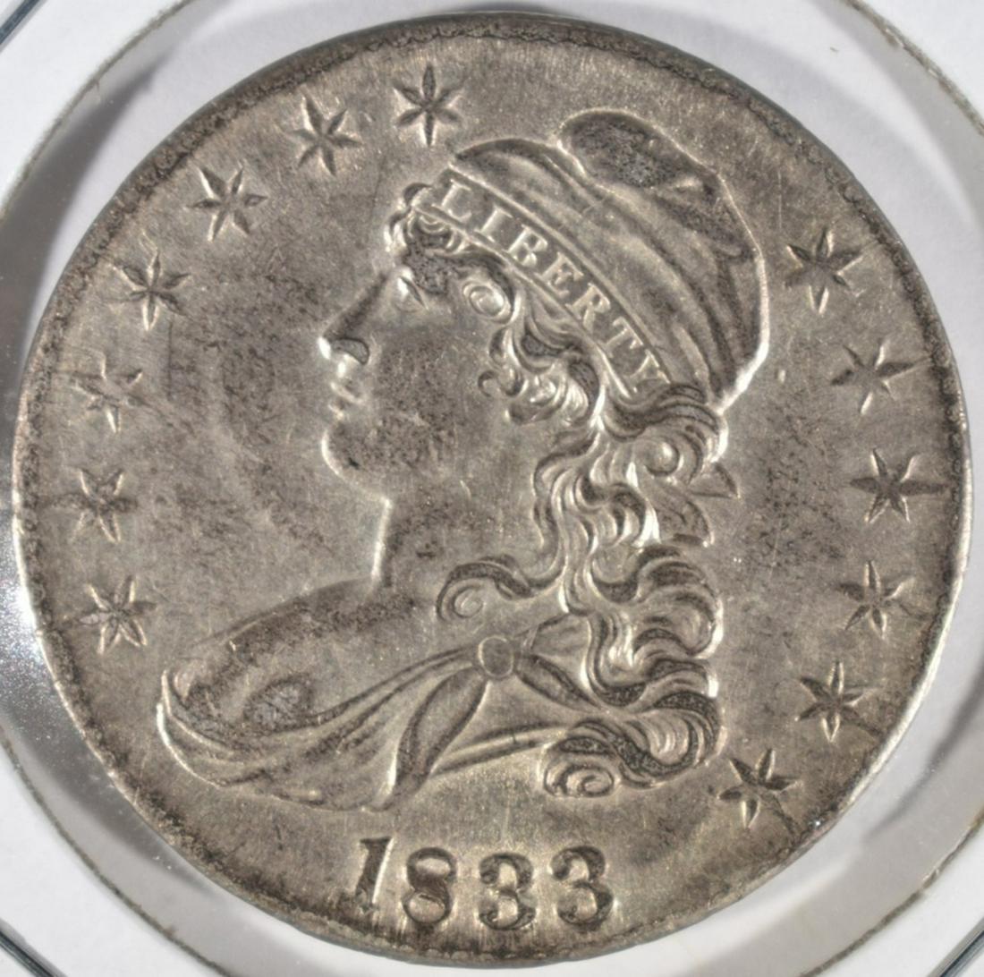 1833 BUST HALF DOLLAR  AU/BU (1 of 2)
