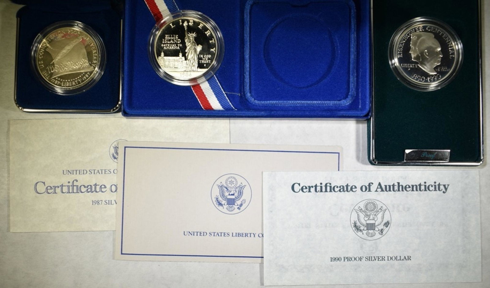 U.S. COMMEM SILVER DOLLAR SETS (1 of 3)