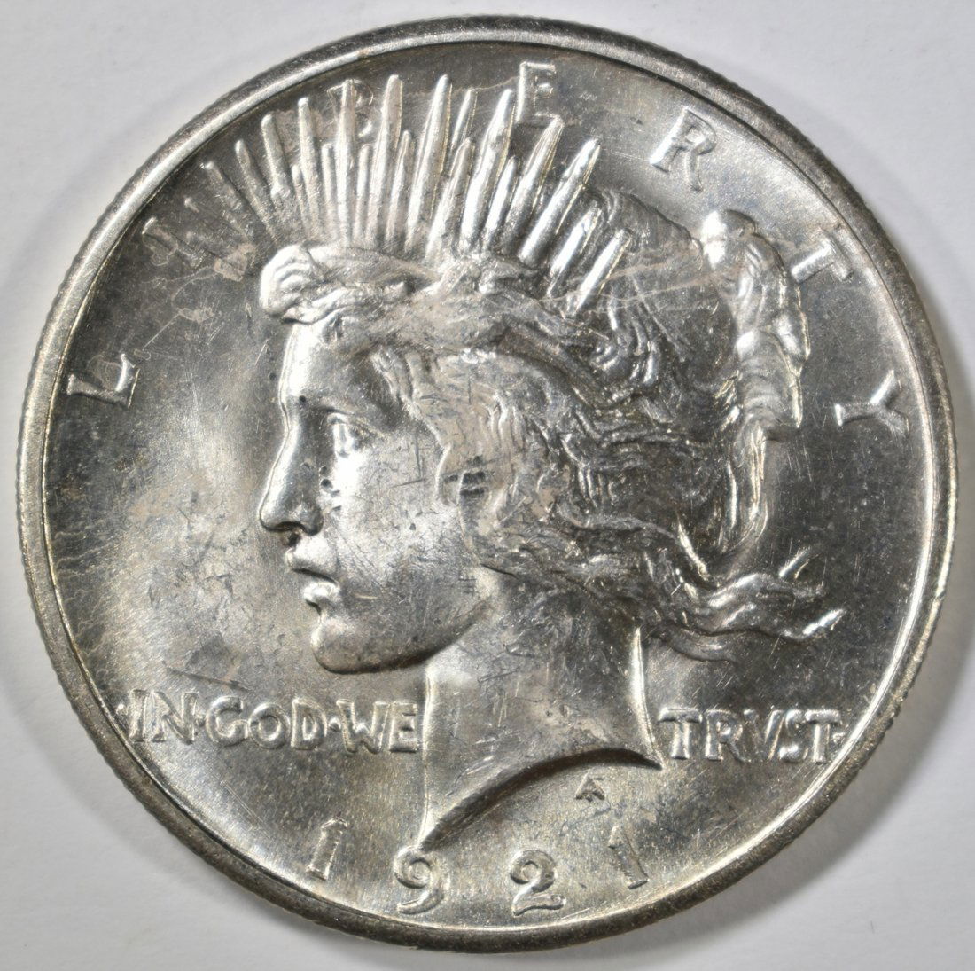 1921 PEACE DOLLAR BU (1 of 2)