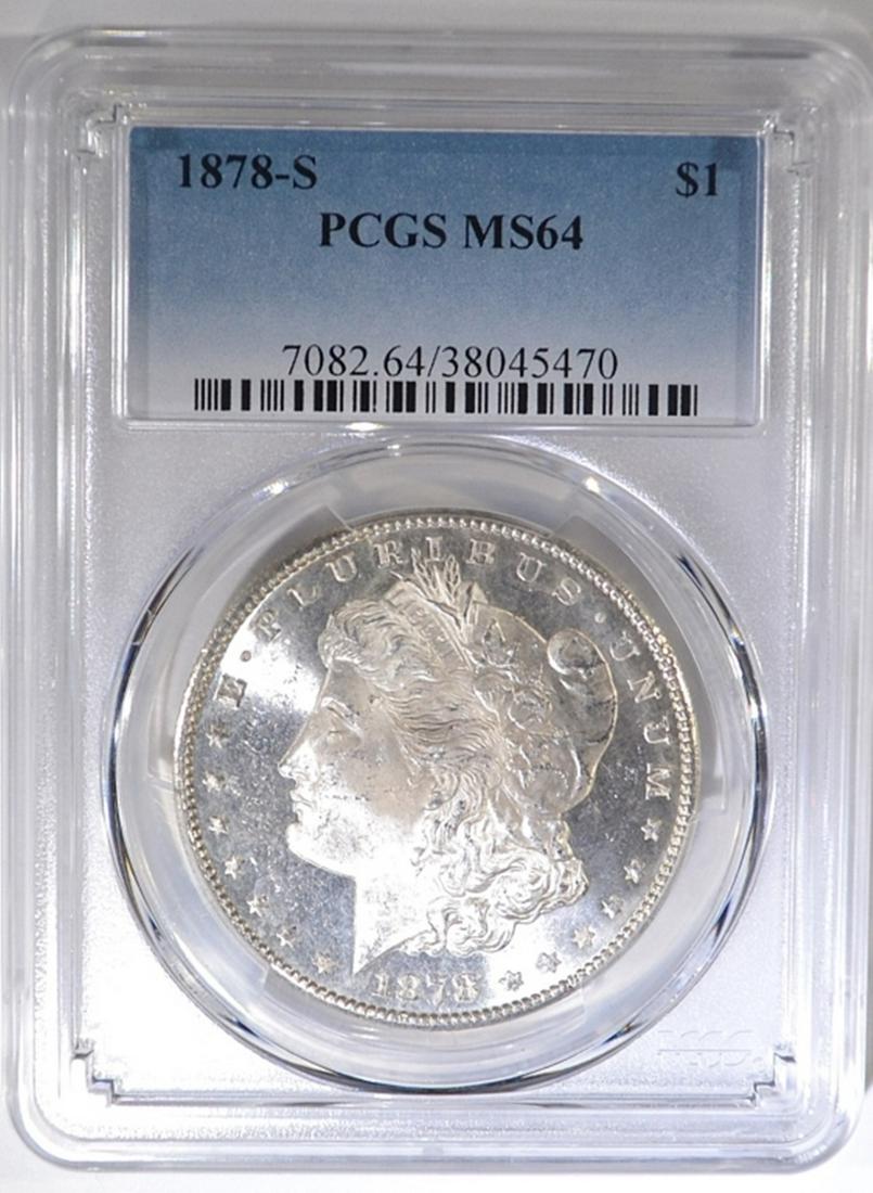 1878-S MORGAN DOLLAR  PCGS MS-64 (1 of 4)