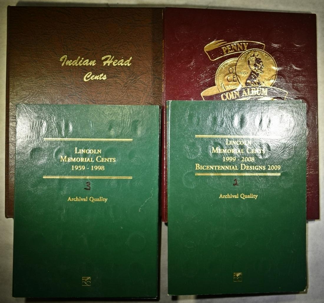 LOT OF 4 INDIAN & LINCOLN CENT BOOKS (1 of 9)