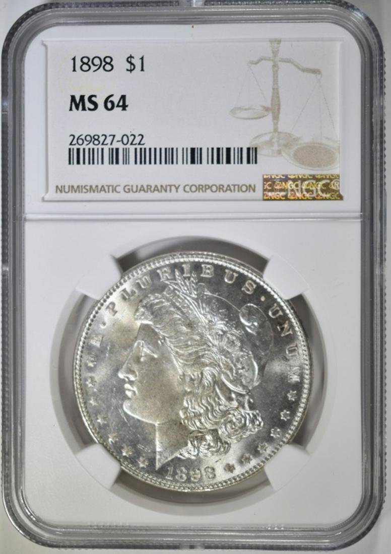 1898 MORGAN DOLLAR NGC MS-64 (1 of 4)