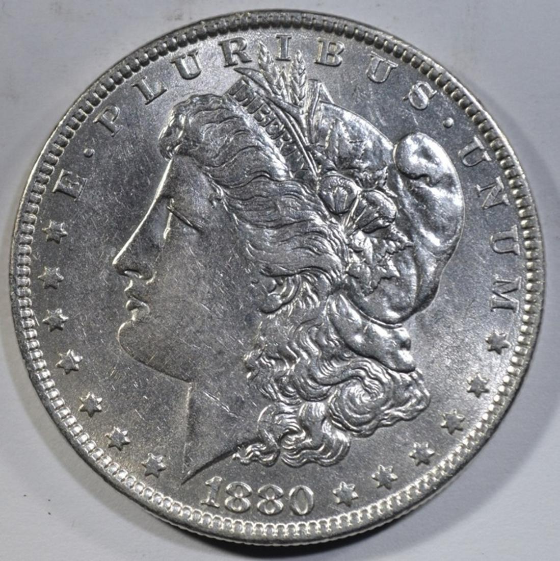1880-O MORGAN DOLLAR  AU/BU (1 of 2)