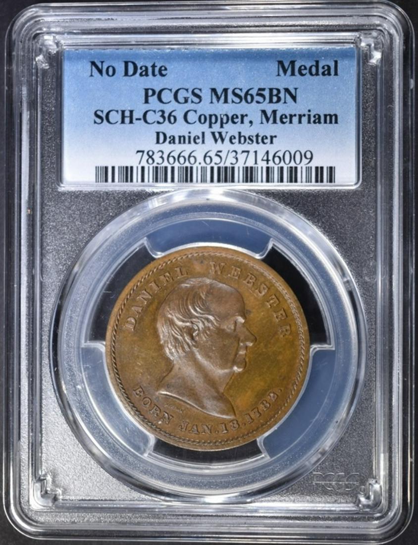 NO DATE COPPER MEDAL  PCGS MS-65 BN (1 of 4)