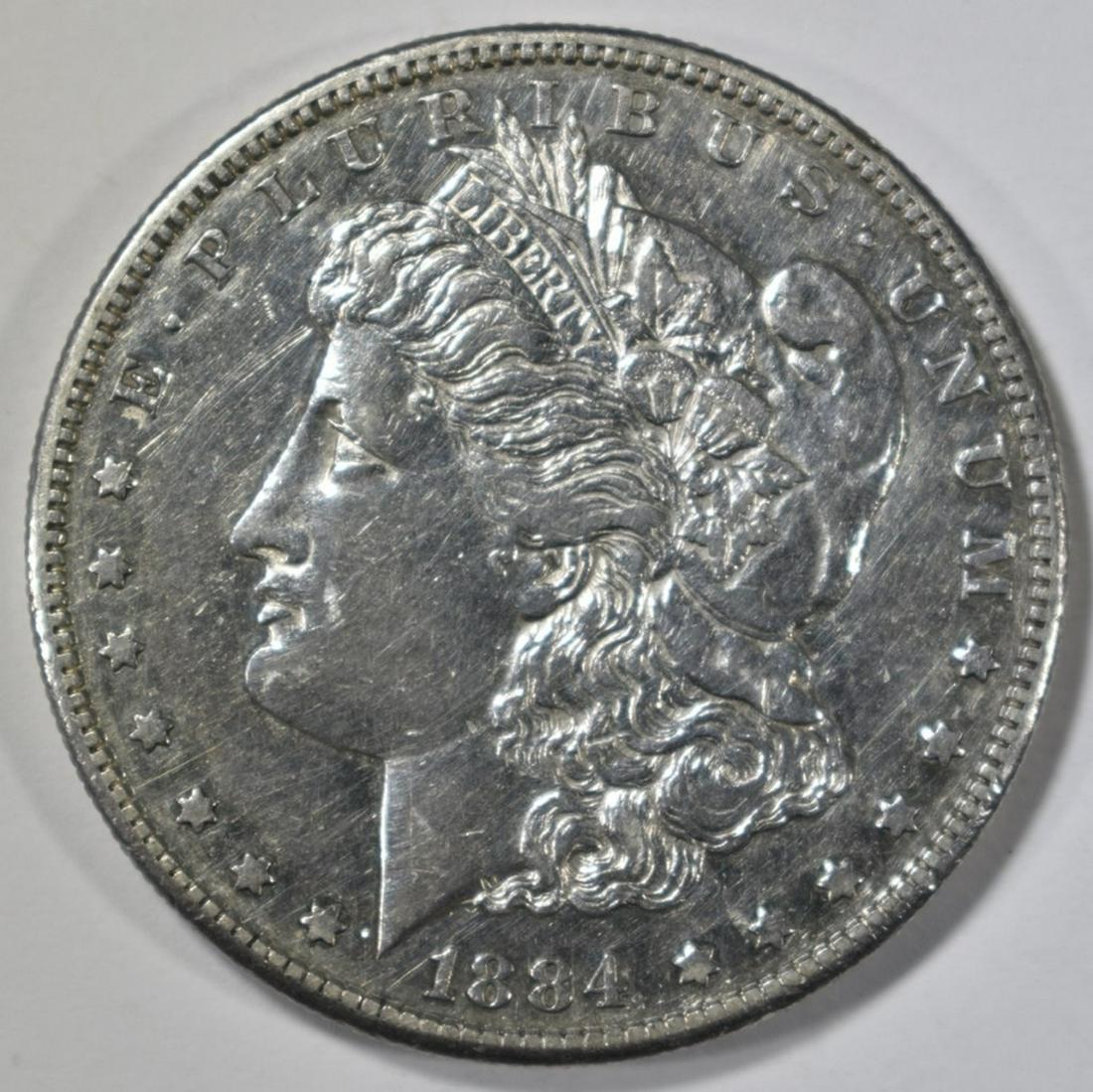 1884-S MORGAN DOLLAR CH AU (1 of 2)