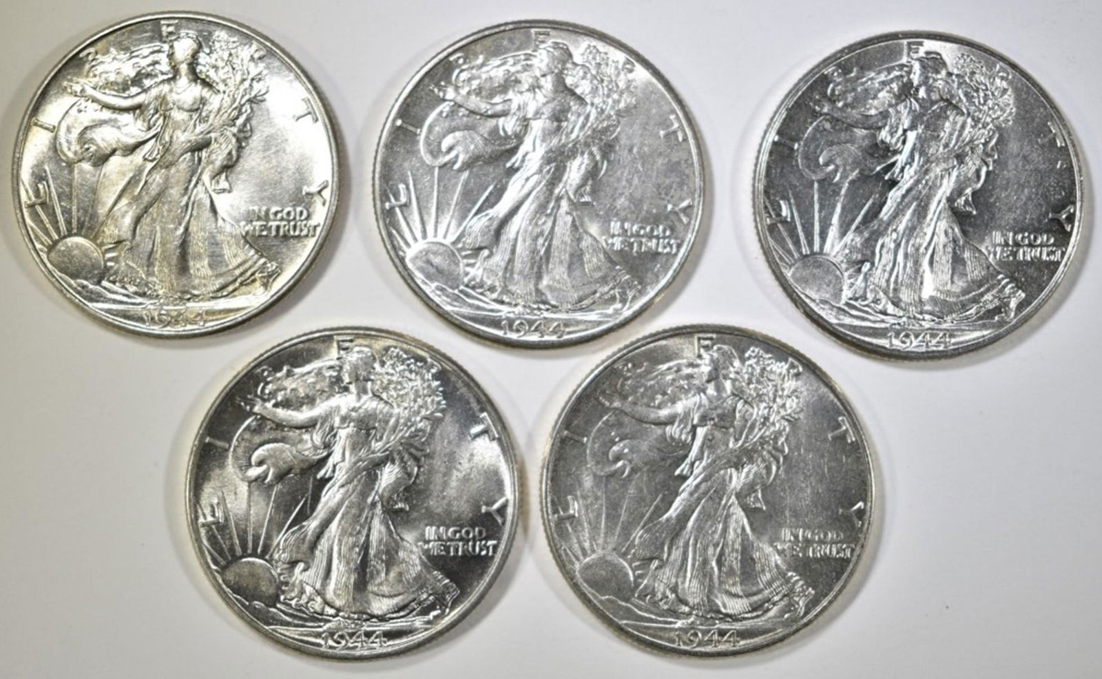 5-CH AU 1944 WALKING LIBERTY HALF DOLLARS (1 of 2)