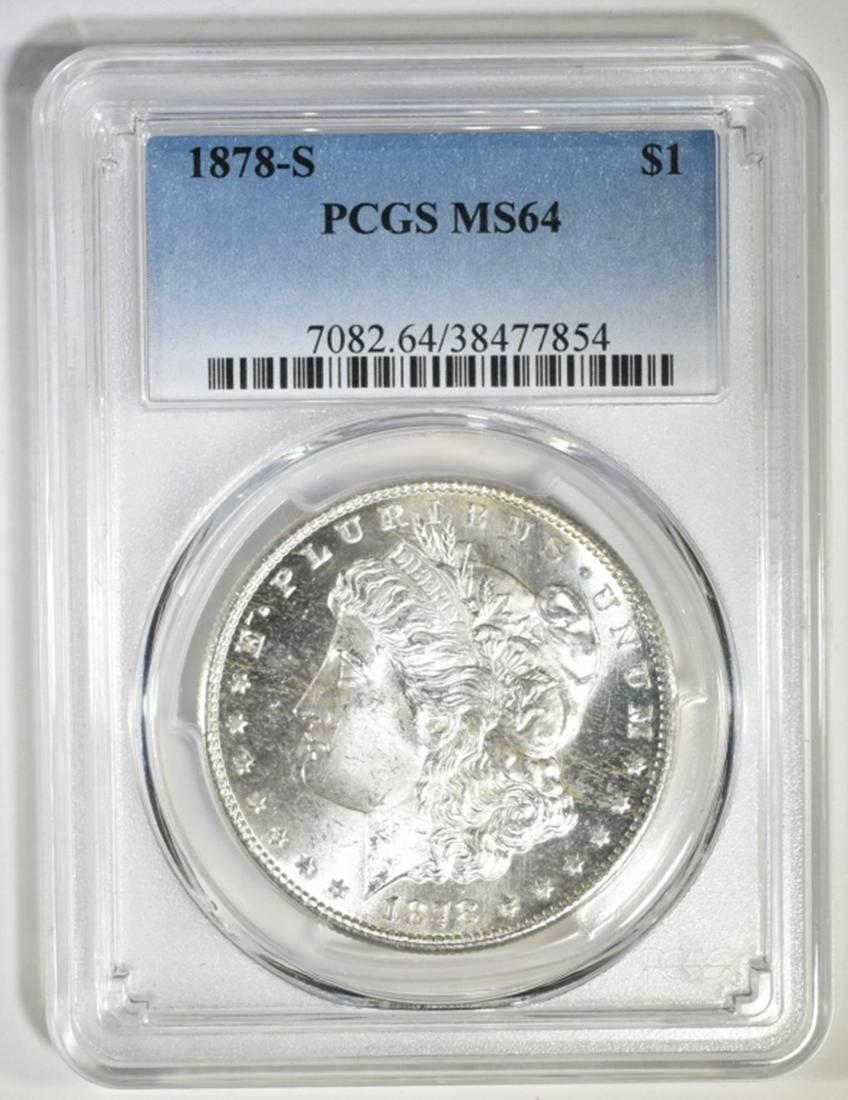 1878-S MORGAN DOLLAR  PCGS MS-64 (1 of 4)