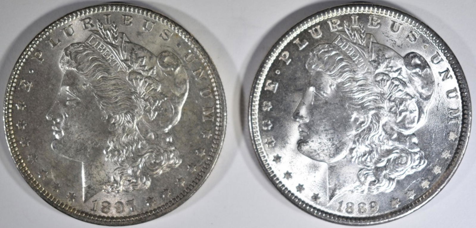 1889 & 1897 MORGAN DOLLARS BU (1 of 2)