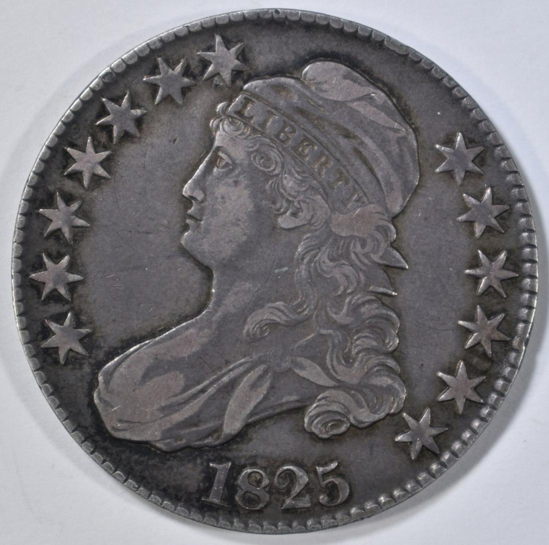 1825 BUST HALF DOLLAR  XF (1 of 2)