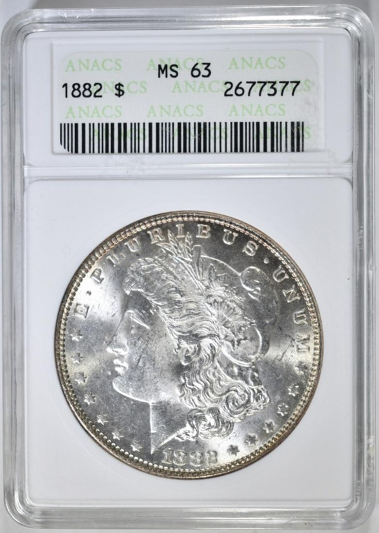 1882 MORGAN DOLLAR, ANACS MS-63 (1 of 4)