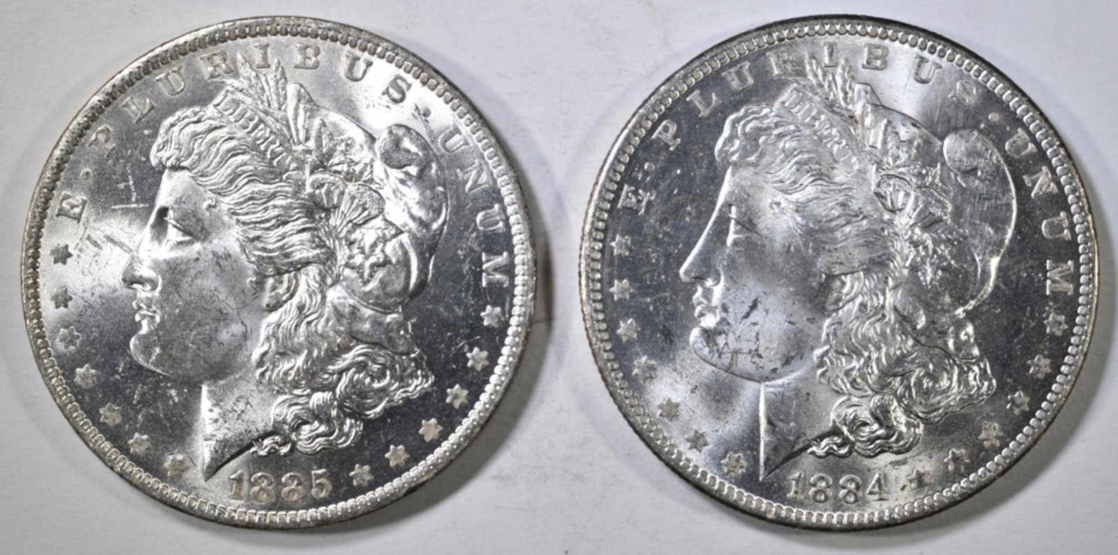 1884-O & 85-O MORGAN DOLLARS CH BU (1 of 2)