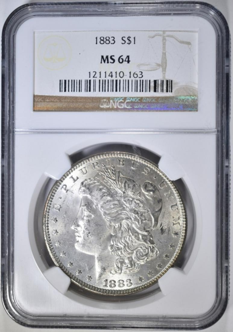 1883 MORGAN DOLLAR NGC MS-64 (1 of 4)
