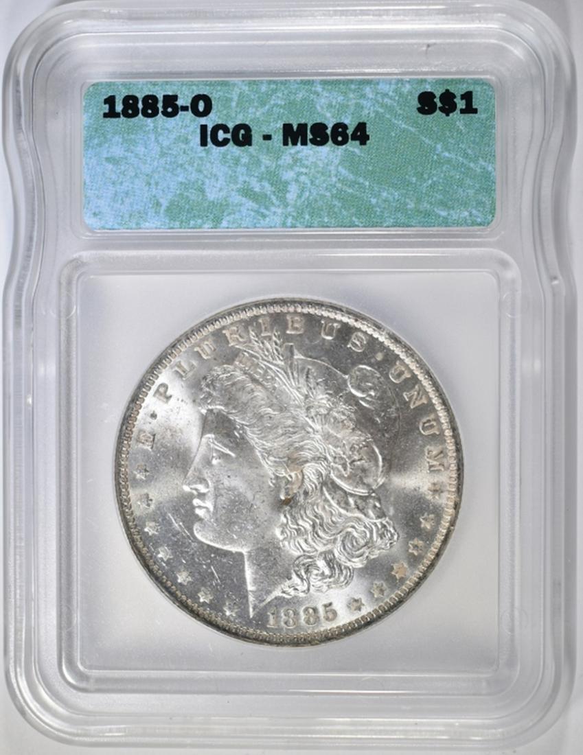 1885-O MORGAN DOLLAR, ICG MS-64 (1 of 4)