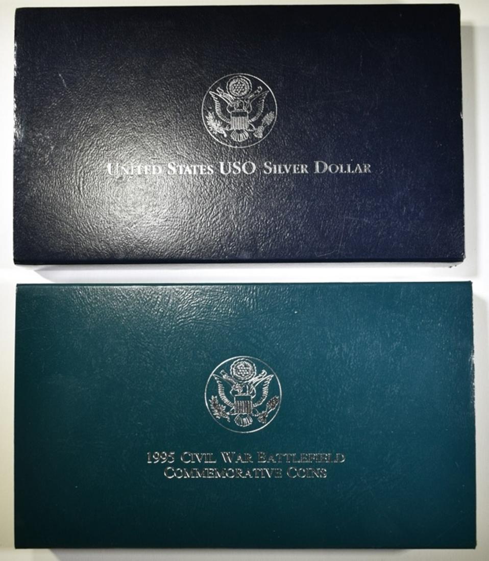 LOT OF 2 COMMEM COINS: (1 of 4)