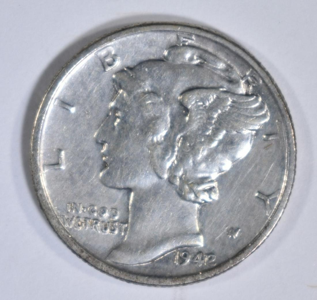 1942/1 MERCURY DIME  CH AU (1 of 2)