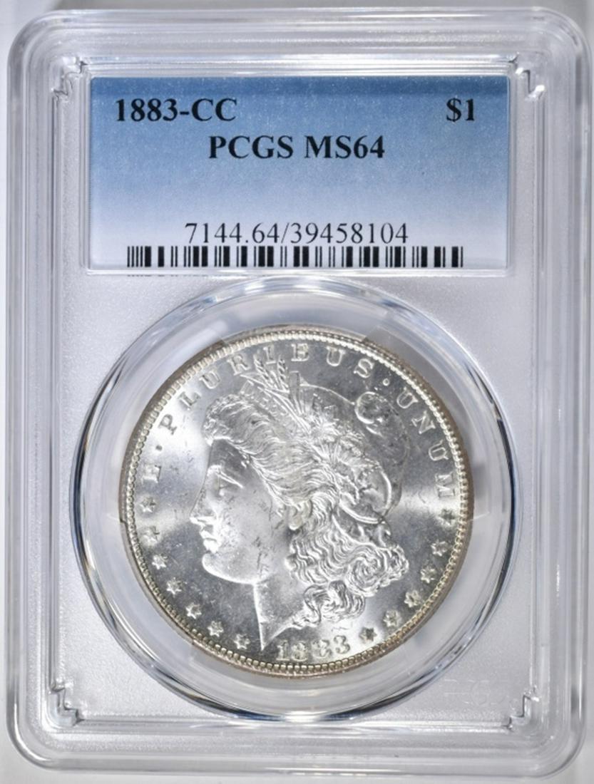 1883-CC MORGAN DOLLAR  PCGS MS-64 (1 of 4)