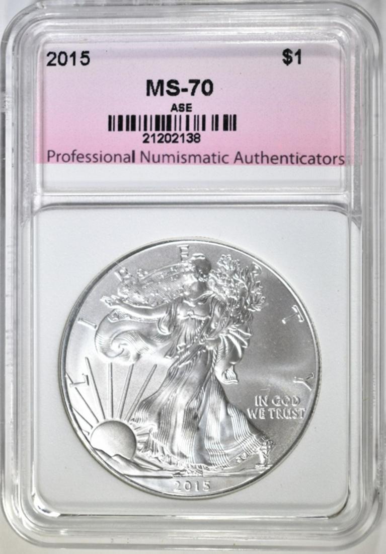 2015 AMERICAN SILVER EAGLE PNA PERFECT GEM BU (1 of 4)