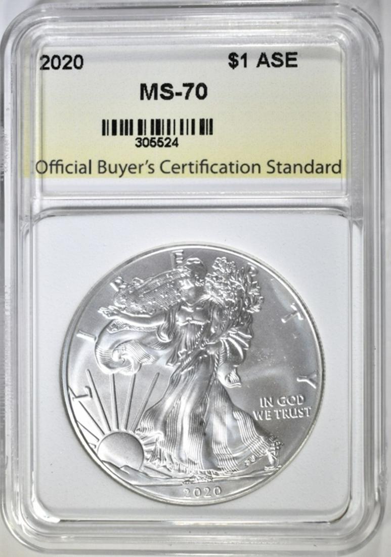 2020 AMERICAN SILVER EAGLE, OBCS PERFECT GEM BU (1 of 4)